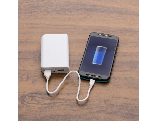 Power Bank com Lanterna e Indicador Led.