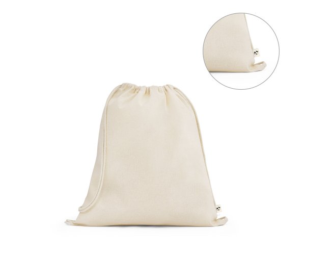 BELIZE. Sacola tipo mochila 100% algod�o org�nico (140 g/m�)