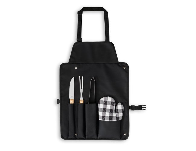 CHAMP. Kit churrasco com 4 utens�lios